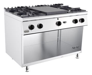 Base 700 Kookplaatfornuis Gas 4 Br., Ophalen of Verzenden, Nieuw in verpakking
