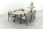 Taste Barolo/Manolo 6-persoons Deens ovale tuinset 240x103, Tuin en Terras, Tuinsets en Loungesets, Verzenden, Nieuw, Overige materialen