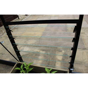 Halls louvreraam Qube 6L, 610 x 610 mm veiligheidsglas -, Verzenden, Nieuw