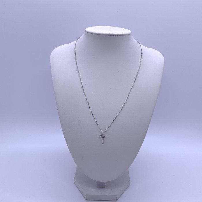 De Beers - Halsketting - 18 karaat Witgoud - 0.16ct. tw., Sieraden, Tassen en Uiterlijk, Kettingen