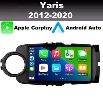 Toyota Yaris 2012-2020 navigatie android 14 apple carplay, Auto diversen, Autonavigatie, Ophalen of Verzenden, Nieuw