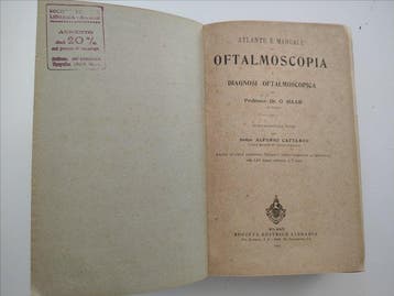 Prof. O. Haab - Atlante e manuale di oftalmoscopia - 1904