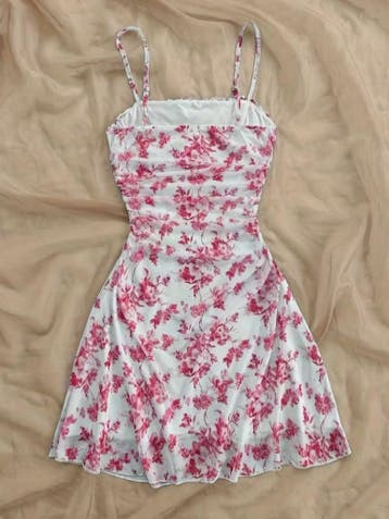 Zomerjurk met Bloemprint en Hangende Hals - Stijlvol en Eleg, Kinderen en Baby's, Verzenden, Nieuw