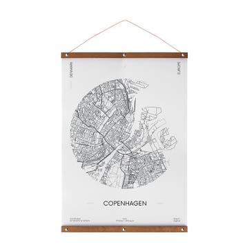 Posterhanger Hout Nikkel 70 cm, Nieuw