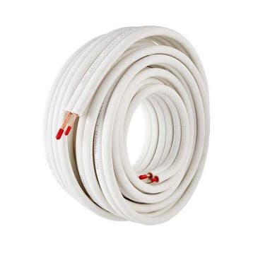Dubbele koelleiding 1/4 x 1/2 - rol 20 meter - ongeflared, Verzenden, Nieuw