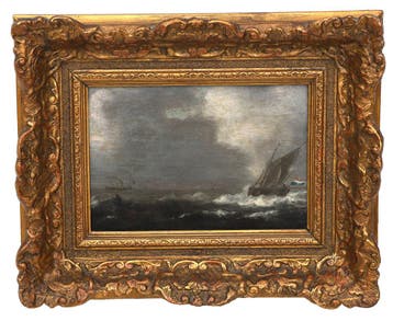 In stijl van Julius Porcellis, Schepen op zee