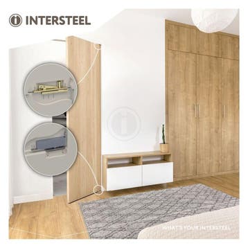 Intersteel Taatsdeurscharnier voor deuren tot 75kg - RVS, Verzenden, Nieuw