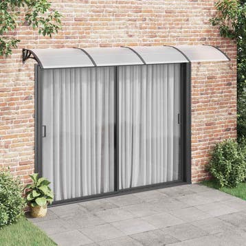 vidaXL Deurluifel 350x100 cm polycarbonaat zwart, Verzenden, Nieuw
