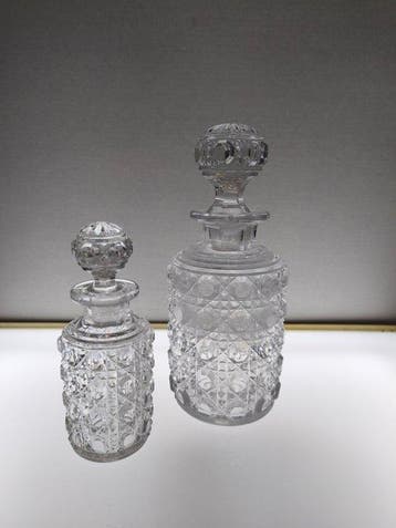 Baccarat - Parfumfles (2) - model Diamanten en Edelstenen -