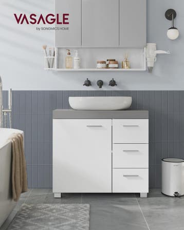 Onderbouw Wastafelkast met Lades en Poten - 70x30x64 cm, Verzenden, Nieuw