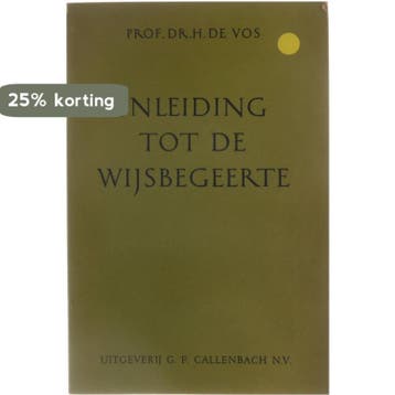 Inleiding tot de Wijsbegeerte - H. de Vos 9789026601040, Verzenden, Gelezen, H. de Vos
