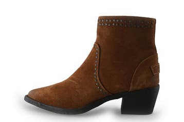 Shabbies Amsterdam Enkellaarzen in maat 38 Cognac, Overige kleuren, Shabbies Amsterdam, Verzenden, Lage of Enkellaarzen