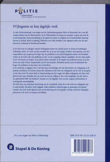 Wijkagenten en hun dagelijks werk / Politiewetenschap / 46, Verzenden, Gelezen, J. Terpstra