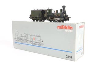 Märklin H0 - 3797 - Stoomlocomotief met tender (1) - Serie B, Nieuw