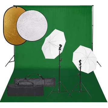 vidaXL Fotostudioset met verlichtingsset, achtergrond en, Verzenden, Nieuw