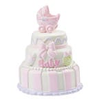 Taarttopper Baby Girl Taart Polystone 7,5cm, Verzenden, Nieuw