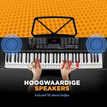 2dekans | Finesse Keyboard Piano - Verlichting - Statief &, Ophalen of Verzenden, Zo goed als nieuw
