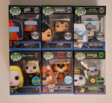 Funko - Funko Pop Moltar; Ashi; Robo-Dexo 2000; Space Beth;