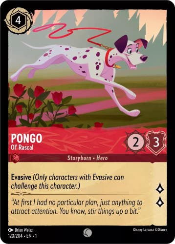 [120/204] - PONGO - Ol Rascal ENG NON-FOIL [M/NM], Verzamelen, Disney, Ophalen of Verzenden, Nieuw