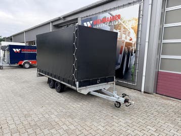 Plateauwagen met huif | 401x185x190 cm - 2700 kg Mooi | 2023, Gebruikt