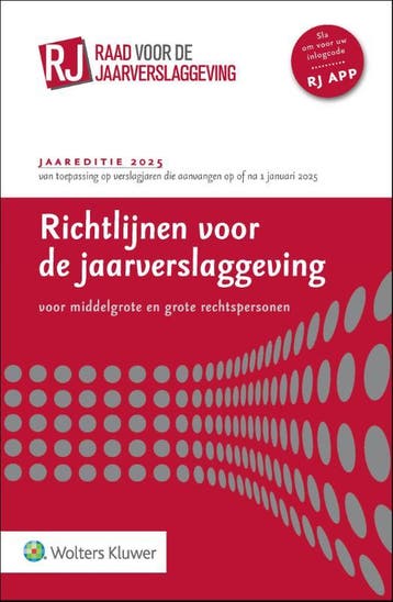 Richtlijnen voor de jaarverslaggeving middelgr 9789013176858, Verzenden, Zo goed als nieuw