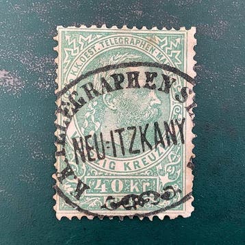 Oostenrijk 1873 - Telegraaf : 40Pf eerste emissie - Michel 5, Gestempeld