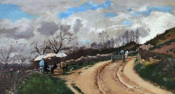 Paul Saïn (1853 - 1908) - Atelier de peinture en plein-air
