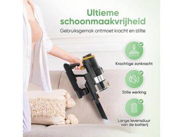 Heevey Steelstofzuiger Pro - Draadloos - 60 min gebruikstijd, Verzenden, Zo goed als nieuw