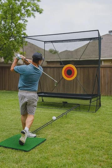 Golf Swing Oefennet met Bal Retour en Draagtas - 2.8x2.4x1.2, Verzenden, Nieuw