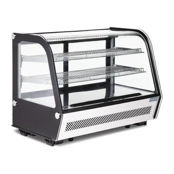 Polar G-serie tafelmodel koelvitrine 160 liter zwart, Verzenden, Nieuw in verpakking, Koelen en Vriezen
