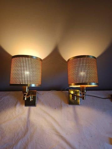 Wandlamp (2) - Verguld messing - Applicatie