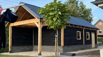 ALL-IN DEAL- Zadeldak met schuur 10x4m voor maar €11.040-!, Ophalen of Verzenden, Nieuw, Veranda