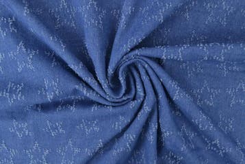 Denim fashion Stars 03-02 - rol 10 meter, Verzenden, Nieuw