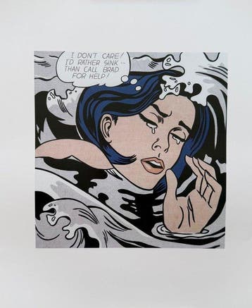 Roy Lichtenstein (after) - (1923-1997), Drowning Girl, 1963,