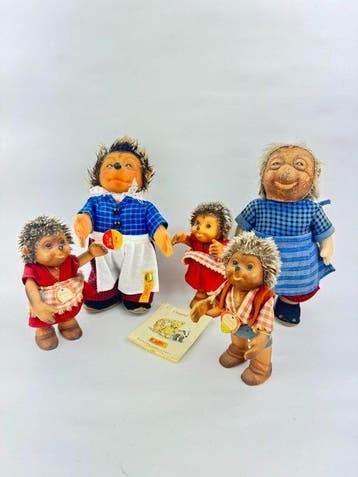 Steiff - Speelgoed Steiff - Hedgehog Mecky - Lot of 5 x