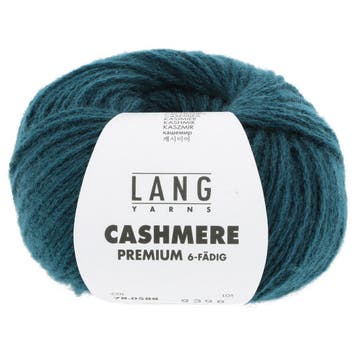 LANG Yarns Cashmere Premium - 588 Petrol - Puur Kasjmier G, Ophalen of Verzenden, Nieuw