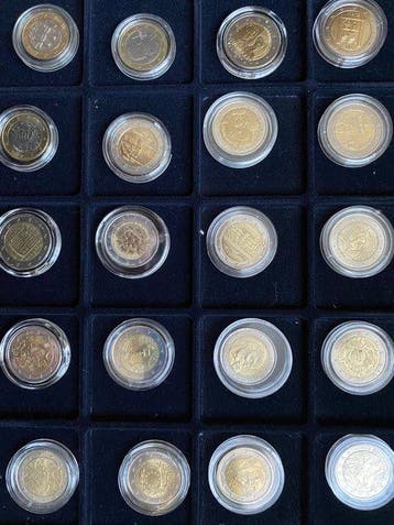 Europa. 1 Euro / 2 Euro Various Years (20 coins) (Zonder