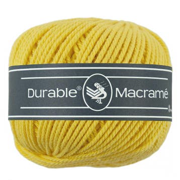 Durable Macramé - 2180 bright yellow - Katoen Garen, Ophalen of Verzenden, Nieuw