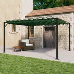 vidaXL Gazebo met luifeldak Groen 3 x 4 x 2,14 m Stof en, Tuin en Terras, Partytenten, Verzenden, Nieuw