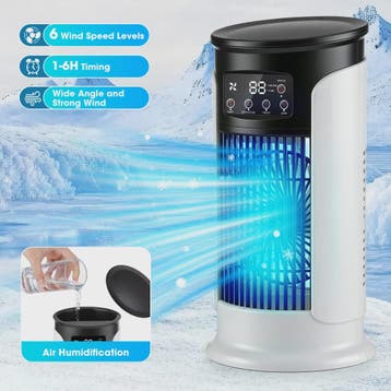 Draagbare Mini Airco met Waterkoeling & USB - Verkoel en Bev, Verzenden, Nieuw