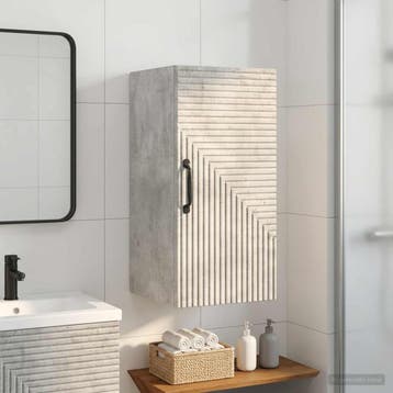 vidaXL Badkamer wandkast HAARLEM Betongrijs 30 x 31 x 59 cm, Verzenden, Nieuw