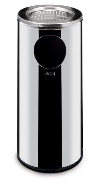 Hendi Afvalbak Met Asbak | RVS | 33 Liter, Verzenden, Nieuw in verpakking