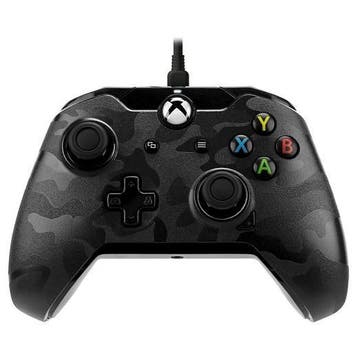 Xbox One Controller Wired - Zwart Camo - PDP Xbox One, Ophalen of Verzenden, Zo goed als nieuw