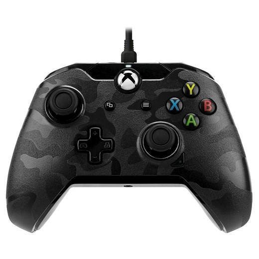 Xbox One Controller Wired - Zwart Camo - PDP Xbox One, Spelcomputers en Games, Spelcomputers | Xbox | Accessoires, Zo goed als nieuw