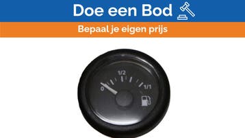 Bieden: VDO Ocean Line Fuel guage display black - N02-222-7, Ophalen of Verzenden, Nieuw, Kabel of Apparatuur