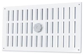 Aluminium afsluitbaar schuifrooster opbouw 500 x 240mm - WIT, Verzenden, Nieuw