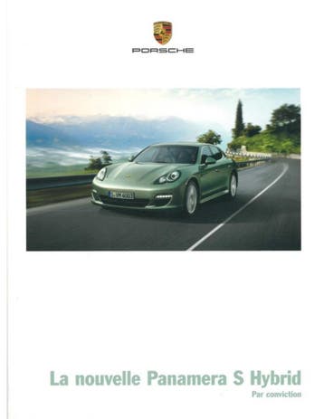2012 PORSCHE PANAMERA S HYBRID BROCHURE FRANS, Nieuw, Porsche, Author