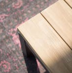 Capitol lounge tuintafel 90x90xH35 cm antraciet teak, Tuin en Terras, Tuintafels, Ophalen of Verzenden, Nieuw