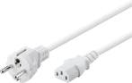 Goobay Stroomkabel IEC | Wit-5 m, Audio, Tv en Foto, Audiokabels en Televisiekabels, Ophalen of Verzenden, Nieuw