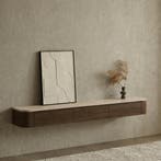 Dulce Japandi Tv-meubel 180 x 32 x 28 cm - Walnoot, Ophalen of Verzenden, Nieuw